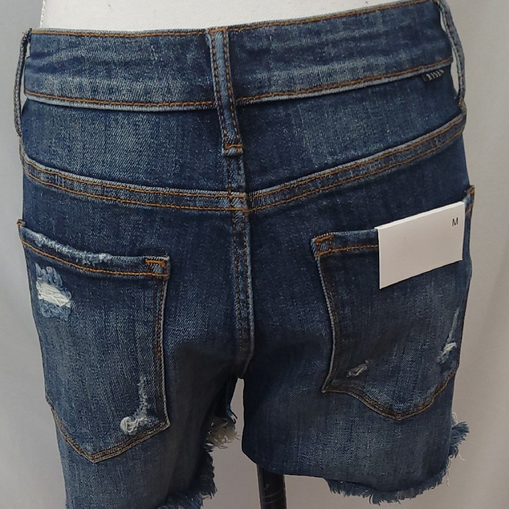 HIGH RISE RHINESTONE SHORTS Risen - Picture 8 of 9